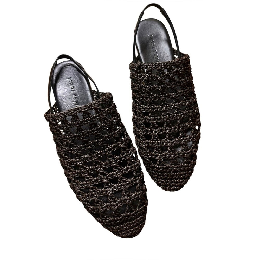 Jenni Kayne Crochet Jules Mule Flats Shoes